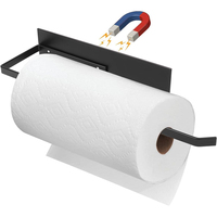Porte-serviettes magnétique pour réfrigérateur, support mural en métal pour rouleau de papier toilette, porte-serviettes magnétique