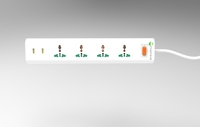 Multiprise 4 prises 13A avec protection contre les surtensions 1050J et 3 ports USB pour usage résidentiel – Vente en gros