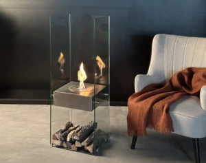 Caminetto <span class=keywords><strong>a</strong></span> <span class=keywords><strong>Bioetanolo</strong></span> Autoportante dal Design Moderno con Caratteristiche Ecologiche per Uso Interno, Riscaldamento e Decorazione - Product Image 4
