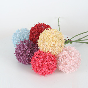 Bola de porquillo artificial Jessie, flor de plástico de alta simulación con tallo único para decoración de bodas, arreglo floral. - Product Image 2