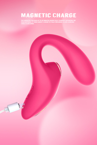 Duende - Estimulador de Clítoris de Silicona Rosa de 17.8 cm, Doble Masajeador, 10 Vibraciones, 5 Niveles de Succión, Recargable, Juguete Sexual para Mujeres - Product Image 5