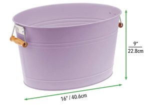 Cubo de hielo de vino grande con asa de <span class=keywords><strong>lata</strong></span> de metal dorado y blanco, personalizado, de <span class=keywords><strong>lata</strong></span>, con tapa, para jardín - Product Image 4