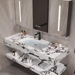 Mueble de baño con <span class=keywords><strong>lavabo</strong></span> integrado de doble capa de cerámica para Baño - Product Image 2