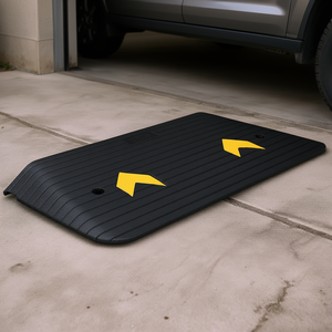 Rampa de puerta de elevación de 3 \ "mejorada, superficie texturizada antideslizante, capacidad de carga de 33069 libras, rampa de goma Natural para coche, rampa de Bordillo para - Product Image 2