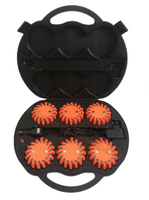 Lot de 6 feux de signalisation LED magnétiques rechargeables pour voiture, feux de détresse routière, feux rouges pour voiture, bateau marin