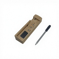 Termometer Daging Digital Plastik dengan Layar Digital, Probe Stainless Steel, Rentang -5~110, Bertenaga Baterai untuk Penggunaan Dapur
