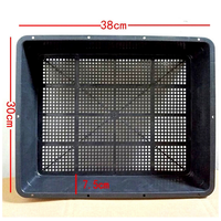 Plateau en plastique noir pour culture de légumes, microverts pour semis hydroponique, plateau pour pépinière, plantes, fleurs, noir, plat, 1 pièce, dda328