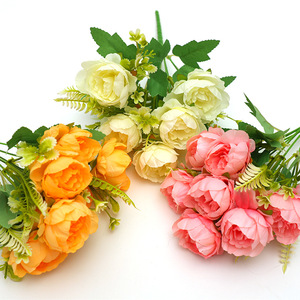 Ramos de Ranúnculos Artificiales, Arreglos Florales de Seda, Decoración para Bodas y Hogar, Accesorios de Fotografía, Alta Simulación, Reutilizables - Product Image 1