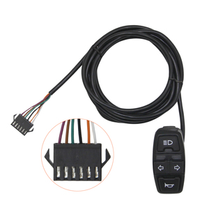 Juego de luces delanteras y traseras para bicicleta eléctrica, incluye batería, bocina, faro, interruptor y piezas para ebike. - Product Image 4