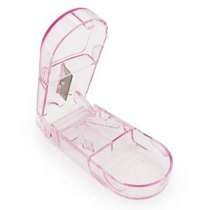 V Grip Tablet Splitter Professional Pill Cutter Case Clear View Medicine Divider <b>Tool</b> Bulk Quantity Pocket Vitamin Splitter - Product Image 4