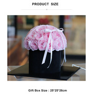 Boîte Cadeau Acrylique Rose Préservée de Luxe Ammy AM-PFE97 Eternal Austin Rose Miroir Tête de Champignon pour la Fête des Mères Saint Valentin