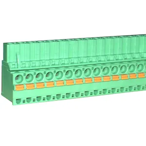 Bloque de terminales de 2-24 Pines de tornillo PCB de alta calidad de fábrica/Bloque de conector de bloque de terminales de 16 amperios
