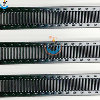Barra espaciadora de aluminio negro grabado duradero de venta directa de fábrica, material moderno para vidrio aislante, tornillo para puerta de edificio insonorizada