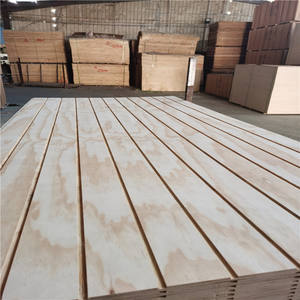 Panel de techo de madera contrachapada de pino <span class=keywords><strong>V</strong></span> W U Tablero laminado de pino ranurado de madera contrachapada de pino ranurado - Product Image 4