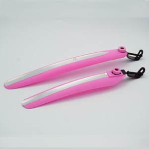 Garde-boue pour vélo à vitesses fixes, bande réfléchissante rouge, garde-boue durable pour vélo de route, équipement de cyclisme - Product Image 2