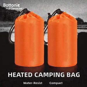 Sac de couchage d'urgence chauffant portable, matériau PE imperméable de 11 mm d'épaisseur, 117 g, léger, pour le camping en plein air et la survie - Product Image 3