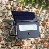 Lampe murale solaire rechargeable au design classique, 1600 lumens, LED extérieure avec détecteur de mouvement pour jardin