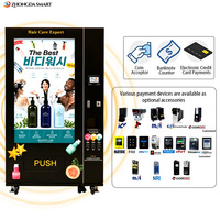 Máquina Expendedora Inteligente de Productos de Cuidado Personal las 24 Horas, Pantalla de 55 Pulgadas, Monedas, Código QR, Token y SDK con Opciones de Pago con Tarjeta de Crédito