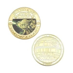 Pièce de monnaie commémorative <span class=keywords><strong>Star</strong></span> Wars Force Awakens, en fonte, à thème cinématographique, emballée individuellement, cadeau - Product Image 2