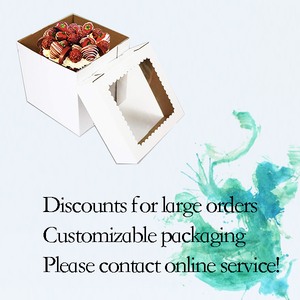 Cake Box With Window Cake Wholesale Cheap Price For 8 10 12" Inch Tall Cake Paper Box With Clear Window