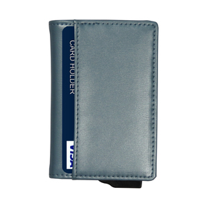 Tarjetero Corto de 6 Pulgadas CardHoda Personalizado para Negocios, Anti-RFID, de PU con Forro de Nailon Metálico, con Sistema Pop-Up y Cierre Abierto Anti-Robo - Product Image 4