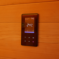 Cocok untuk 2-3 orang batu Sauna kayu Solid persegi pemanas rumah ruang Sauna kering