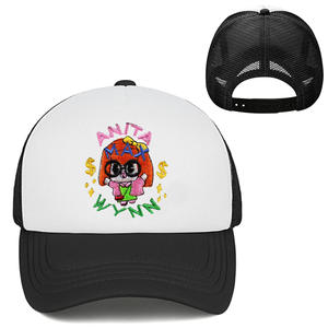 <span class=keywords><strong>ANITA</strong></span> MAX WYNN Gorra de béisbol de 5 paneles 100% Poliéster Terciopelo Sombrero de conductor de camión con bordado de dibujos animados de Drake Disponible en red - Product Image 3