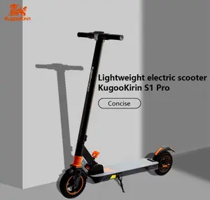 Ab depo stok vergi ücretsiz 2021 yeni KUGOOKIRIN S1 pro elektrikli scooter - 350W Motor/3 hız modları/Max 25-30km/saat