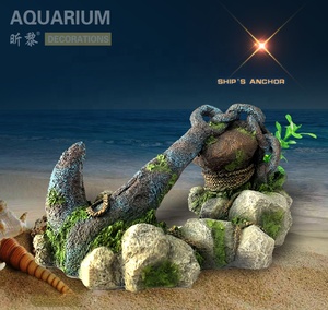 Pecera de poliresina de plástico ecológica, acuario decorativo, adornos de naufragio Titanic, decoración de barco hundido - Product Image 3
