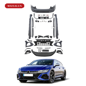Parachoques de coche para <span class=keywords><strong>Volkswagen</strong></span> <span class=keywords><strong>Arteon</strong></span> (<span class=keywords><strong>2021</strong></span>) actualizado a kit de carrocería estilo <span class=keywords><strong>R</strong></span>-line con delantero, parachoques trasero, faldones laterales, labio delantero - Product Image 1