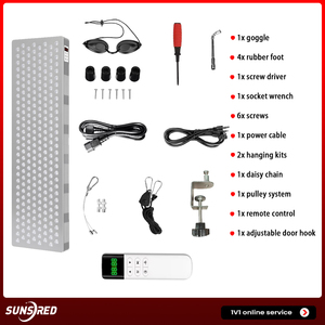 Sunsred SR-A240 240pcs 630/660/810/830 850nm sử dụng cho cơ thể cứu trợ Pain Red <span class=keywords><strong>Light</strong></span> Therapy Bảng điều chỉnh - Product Image 3