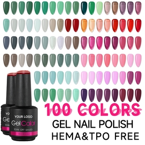 Vernis à ongles en gel UV LED OEM en gros, gel de couleur assorti pour la peinture d'ongles, vernis à ongles pour salon - Product Image 1