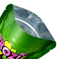 Sacs d'emballage personnalisés en plastique Mylar anti-odeur avec feuille d'aluminium pour bonbons et gommes, pochettes verticales