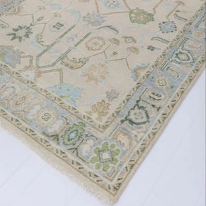 Alfombra de lana Oushak moderna Pastel de tamaño personalizado anudada a mano con patrón abstracto alfombras y juegos para el hogar sala de estar dormitorio pasillo - Product Image 1