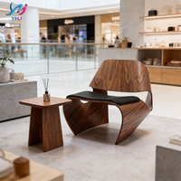 Fauteuil individuel moderne en bois, dossier haut, durable, pour salon et extérieur