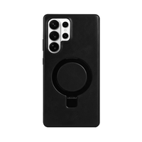 Étui de téléphone de luxe personnalisé en cuir véritable mince, étanche et antichoc, avec fonction portefeuille et porte-cartes pour S26 Ultra