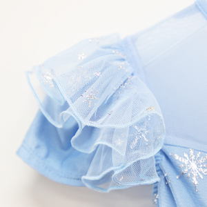 Sommerliche Elsa Prinzessin Kleider für Kinder Luxuriöse Schneeflocken Mädchenkleider 2-12 Jahre Prinzessin - Product Image 4