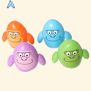 Diseño personalizado OEM, bolsa de boxeo inflable de PVC con forma de huevo, estilo caricatura 3D, con base de arena. - Product Image 2