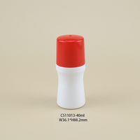 Flacons à bille en PP pour déodorant, 40 ml, écologiques, en plastique