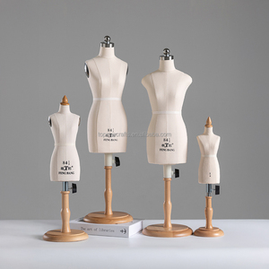 1/2 y 1/3 tamaño Mini mujer Sastre modista MANIQUÍ PARA patrón que hace completamente a medida maniquí con soporte de madera - Product Image 2