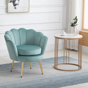 Nordic Tufted Relax ing Fabric Arm Lounge Samt Freizeit stühle Hochwertige Einzels ofa stühle