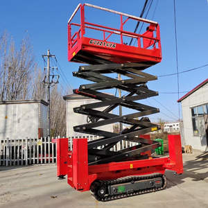 Новый самоходный гусеничный ножничный подъемник по заводской цене, 6 м, грузоподъемность 300 кг - Product Image 2
