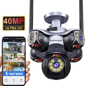 5 Lenses WiFi Home <b>Security</b> Cctv Camera 40MP Night Vision Motion Detection Wide Angle Wireless 5 PTZ Network Surveillance Camera - Product Image 1