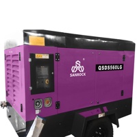 Compresseur d'air à vis diesel mobile rotatif à vendre