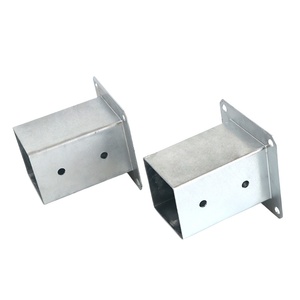Soporte de anclaje de poste de acero galvanizado para placa de tierra de hormigón de poste de madera