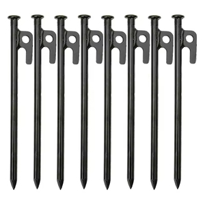 Estacas para Tiendas de Campaña Inflexibles de 30 CM, Estacas Metálicas Resistentes para Acampar, Estacas de Acero Irrompibles - Product Image 3