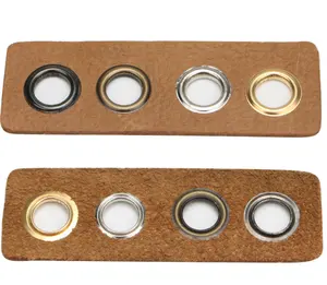 Rivetto ad occhiello con bottoni tubolari cavi in metallo ottone di alta qualità per borse in pelle