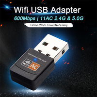 600Mbps AC 802,11 2,4G/5,8 Ghz USB WiFi adaptador BPS RTL8811CU Chipset Mini inalámbrico serie para PC de escritorio tarjetas de red