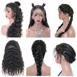 Peluca de Cabello Humano Virgen 100% al por Mayor, 26-30 Pulgadas, Ondulado Suelto, con Frente de Encaje Transparente HD, Densidad 180, 13x6, Rizado - Product Image 5