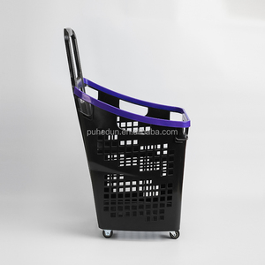 Panier à roulettes en plastique durable et écologique Roues faciles à transporter pour des achats pratiques - Product Image 2